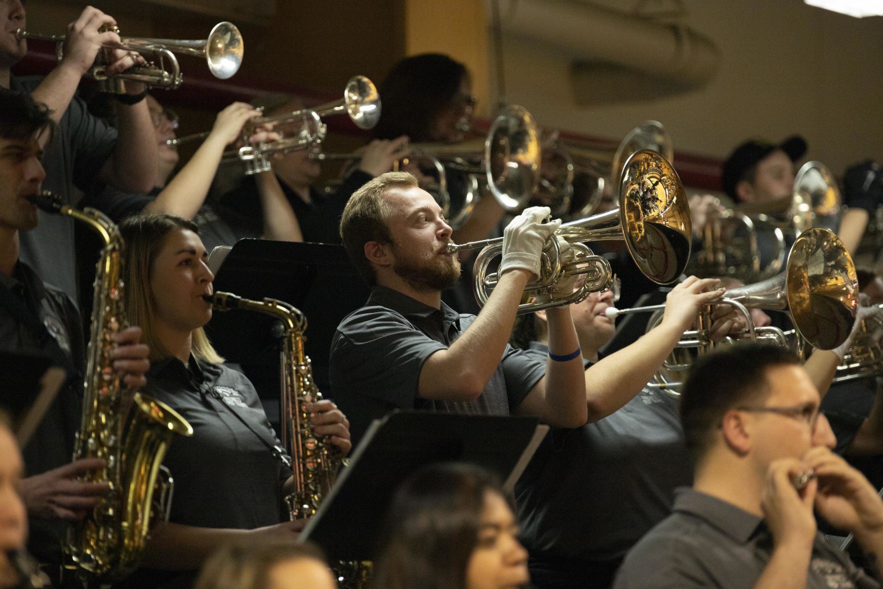 Support from the Bronco Band keeps games energized.